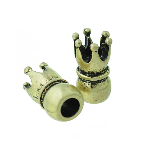 Crown slider / brass colored / 17 mm