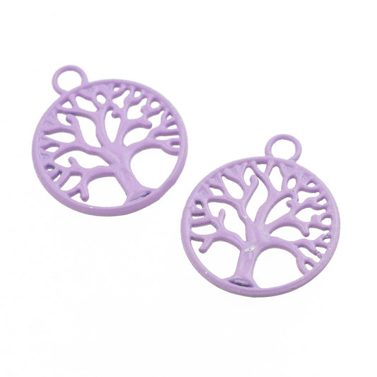 Tree of Life Pendant / lilac / Ø 20 mm