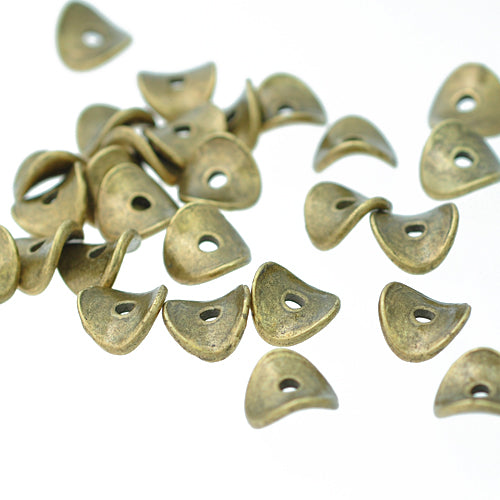 Curved spacers / brass colored / Ø 10 mm