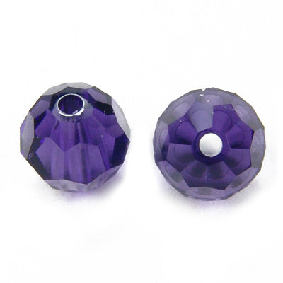 Swarovski rund facettiert / Purple Velvet / 10 Stk. / Ø 6mm